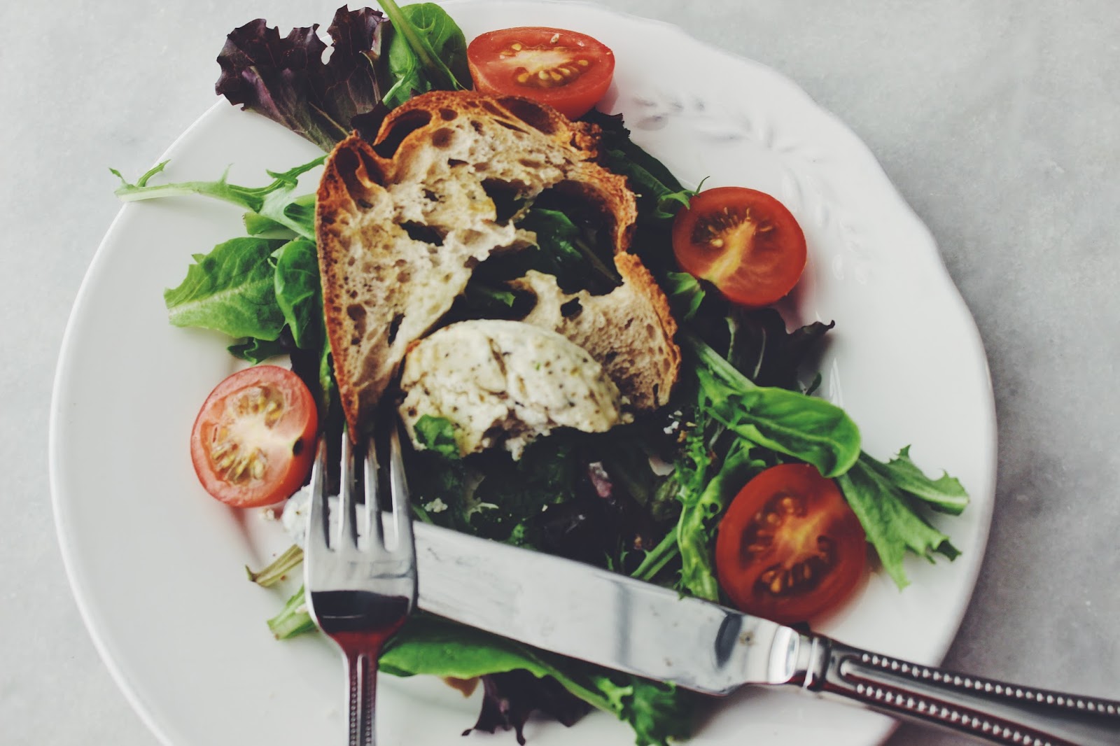 {Taste of Paris} Warm Goat Cheese Salad D.M.R. Fine Foods