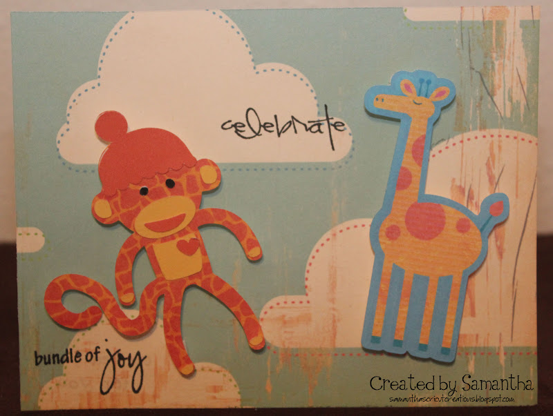 Samantha's Cricut Creations Baby Shower Invitations