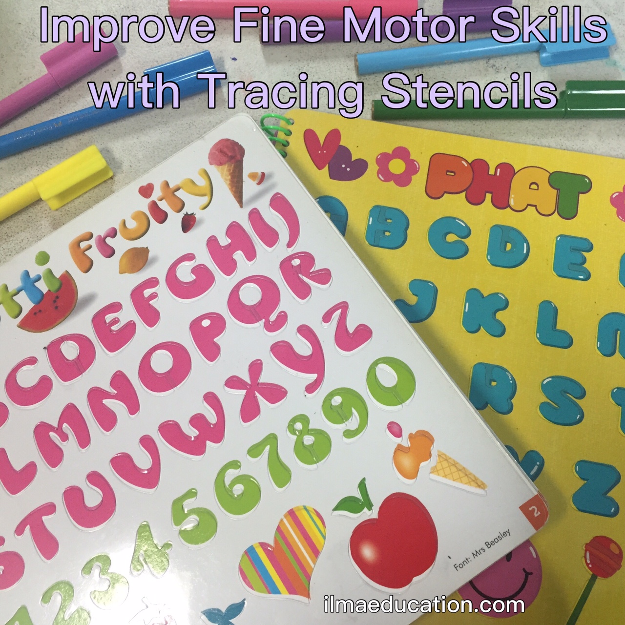 ILMA Education Improve Fine Motor Skills with Stencil Tracing