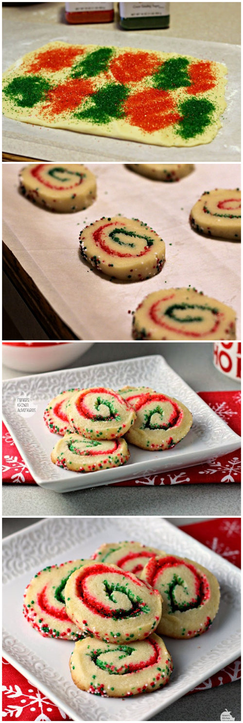 Santa's Swirl Sugar Cookies
