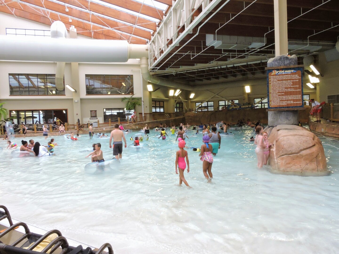 Spring Break at the Smoky Mountains Tennessee  (Wilderness at the Smokies indoor pool)  via www.productreviewmom.com