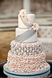 cakes cake silver lace popular favorite metallic belle among torte blush pink weddingcake four unique bride