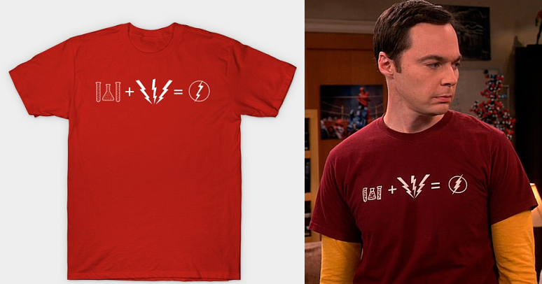 sheldon cooper flash t shirt