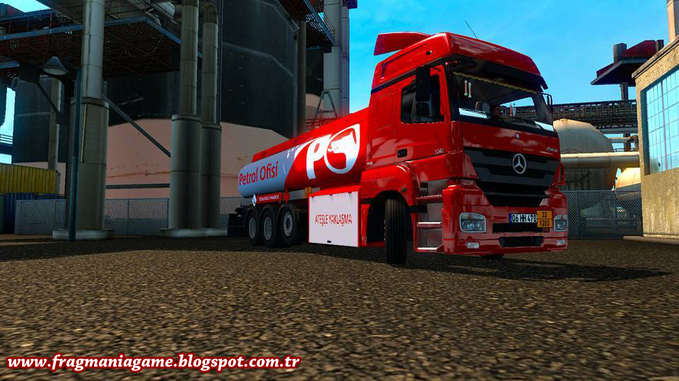 ETS 2 Mercedes Benz Axor 1840 Çekici &amp; 3240 Kırkayak Kamyon Modu