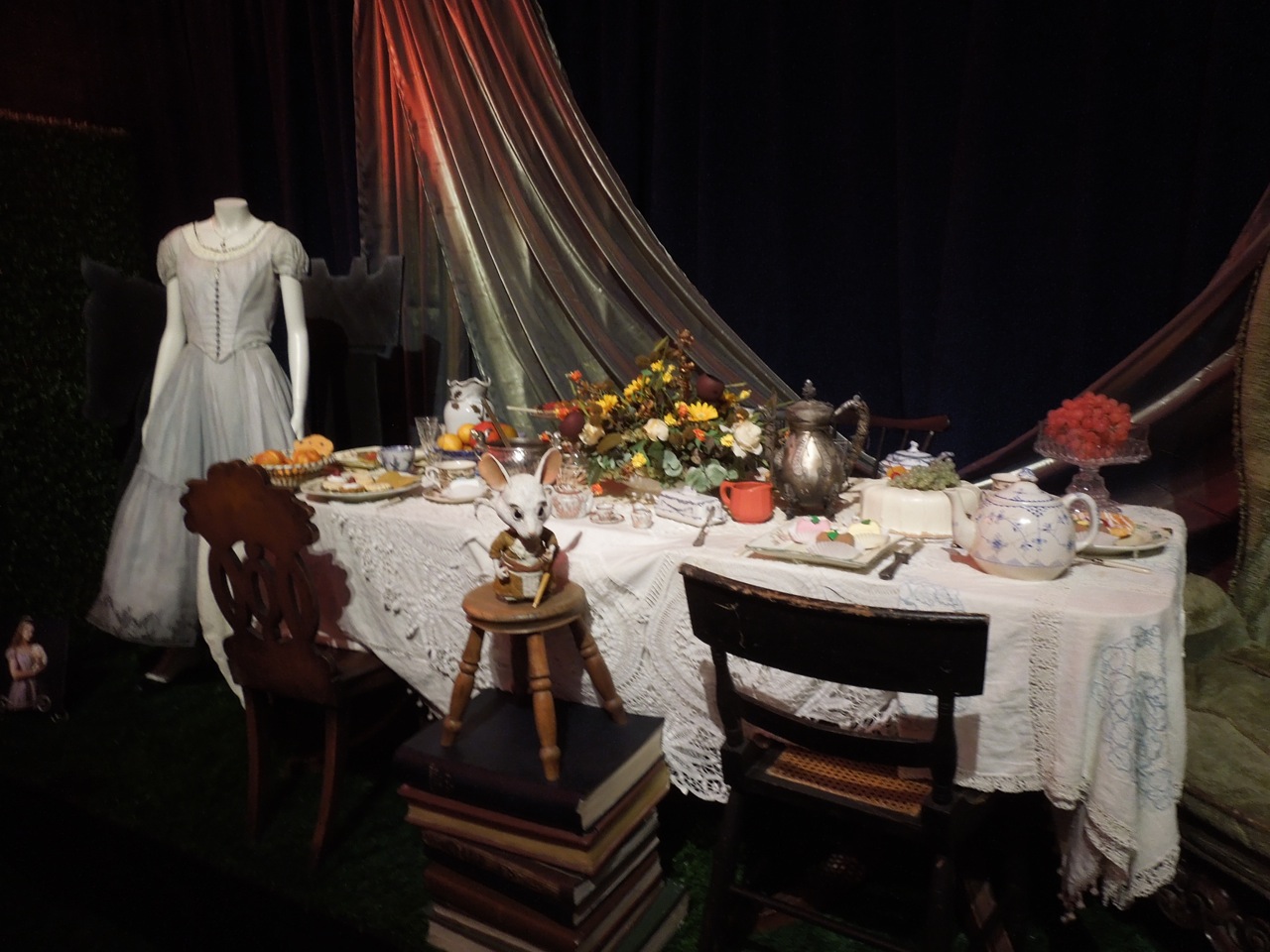 Original costumes and props from Tim Burton's Alice in Wonderland on display... Hollywood