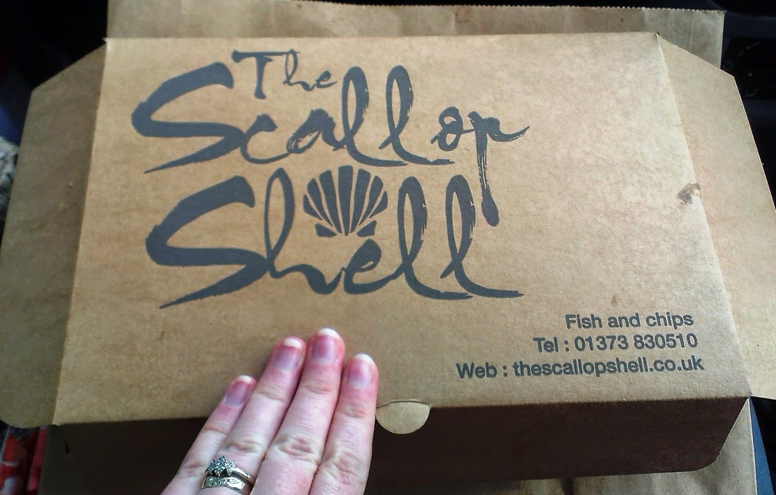 The Scallop Shell chip shop box