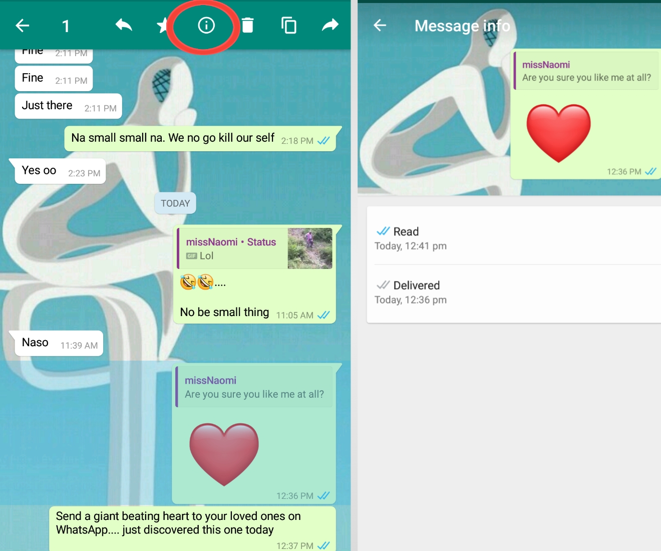 How to see your message read status on WhatsApp