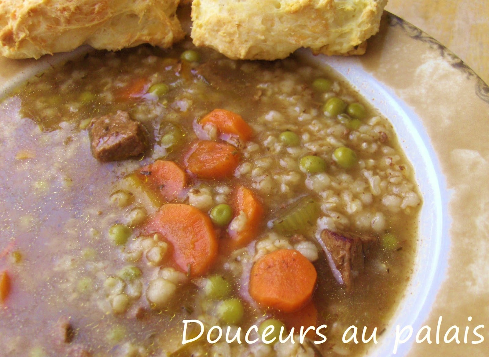 Douceurs au palais Soupe aux légumes,