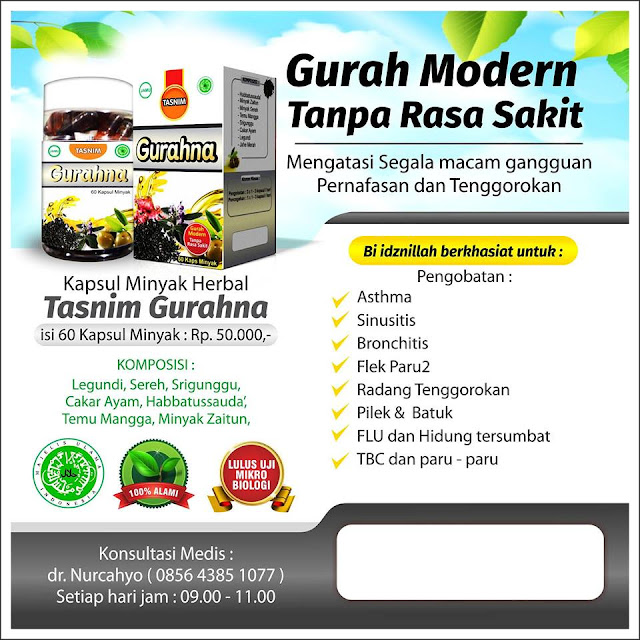 Tasnim GURAHNA Tasnim GURAHNA Gurah Modern Gangguan Pernafasan Tenggorokan