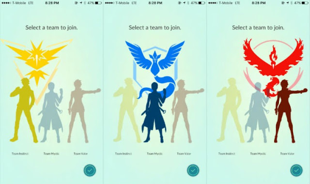 Tim Dalam Pokemon GO: Perbedaan Antara Tim Instinct, Mystic dan Valor Tim Dalam Pokemon GO: Perbedaan Antara Tim Instinct, Mystic dan Valor