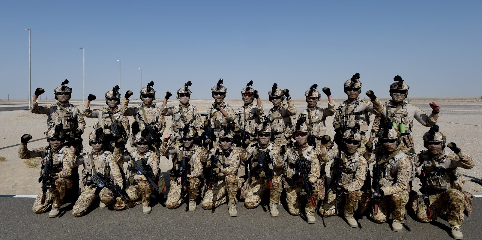 ROK Defense South Korean Special Forces members deployed in UAE equipped with Warrior Platform