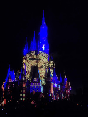 Our adventures in the Magic Kingdom Once Upon a Time projections on castle