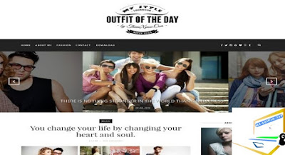 Outfit Light Blogger Template | Download Free Outfit Light Blogger Template