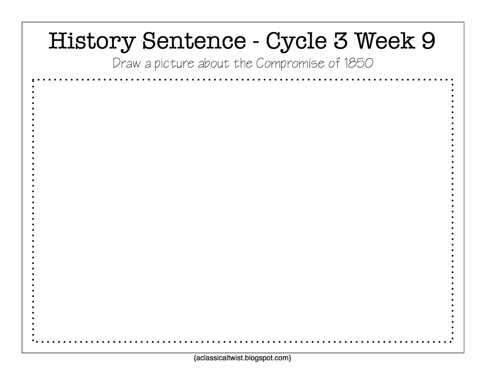 Homeschooling with a Classical Twist Cycle 3, Week 9 {History Sentence