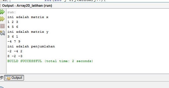 Contoh Array 2 Dimensi (2D) pada Java I Love, I Share