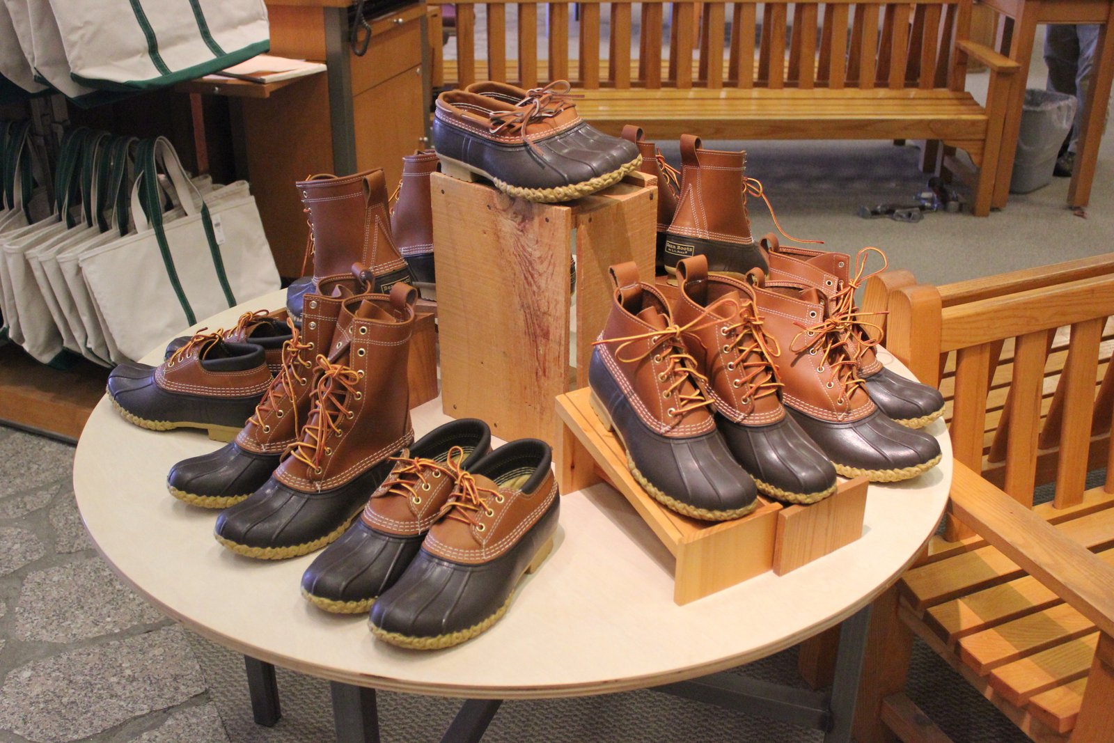 stores that sell bean boots