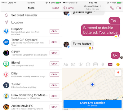 Cara share lokasi Langsung anda di Facebook Messenger dengan Teman
