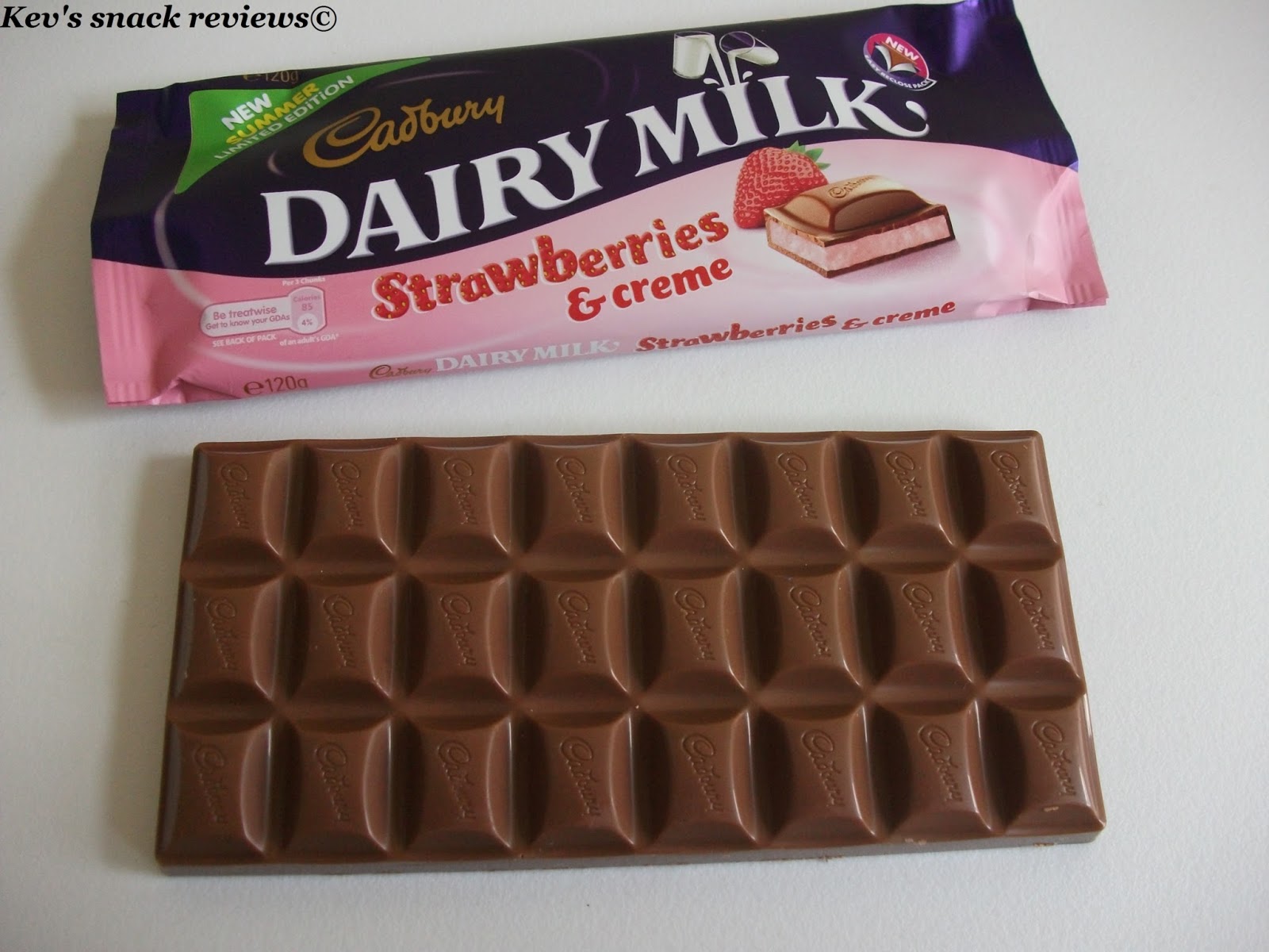 Cadbury Dairy Milk Strawberries & Creme (Summer Limited Edition)
