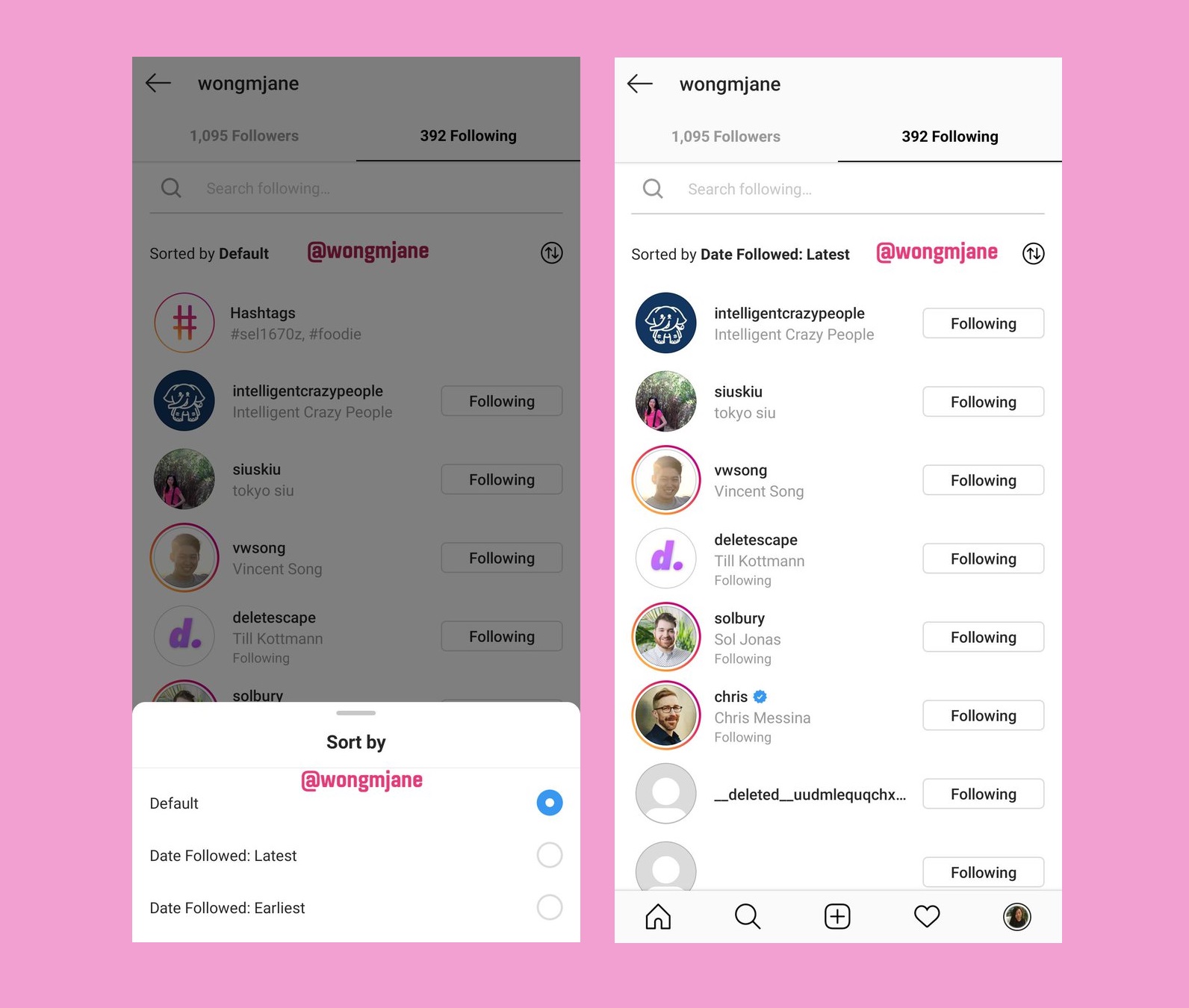 Sorting Followers, Rating Profiles and SEVERAL new features reportedly