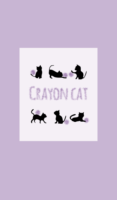 Purple 3 / Crayon Cat