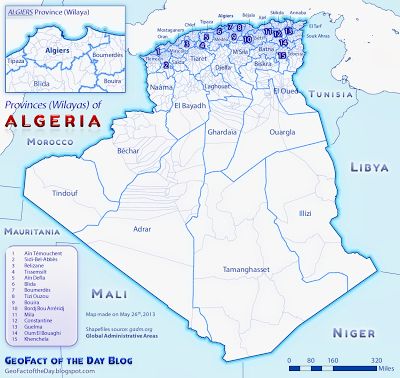 Provinces (Wilayas) of Algeria