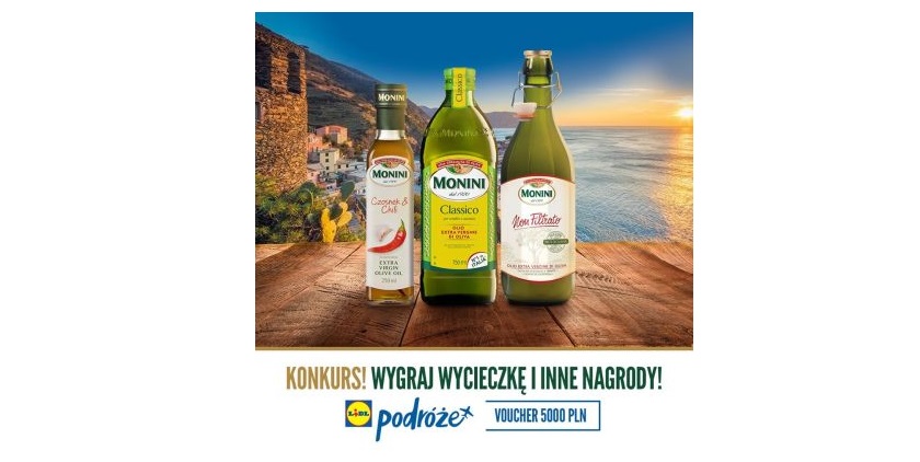 Wygraj zestaw oliw Monini Extra Vergine Konkurs
