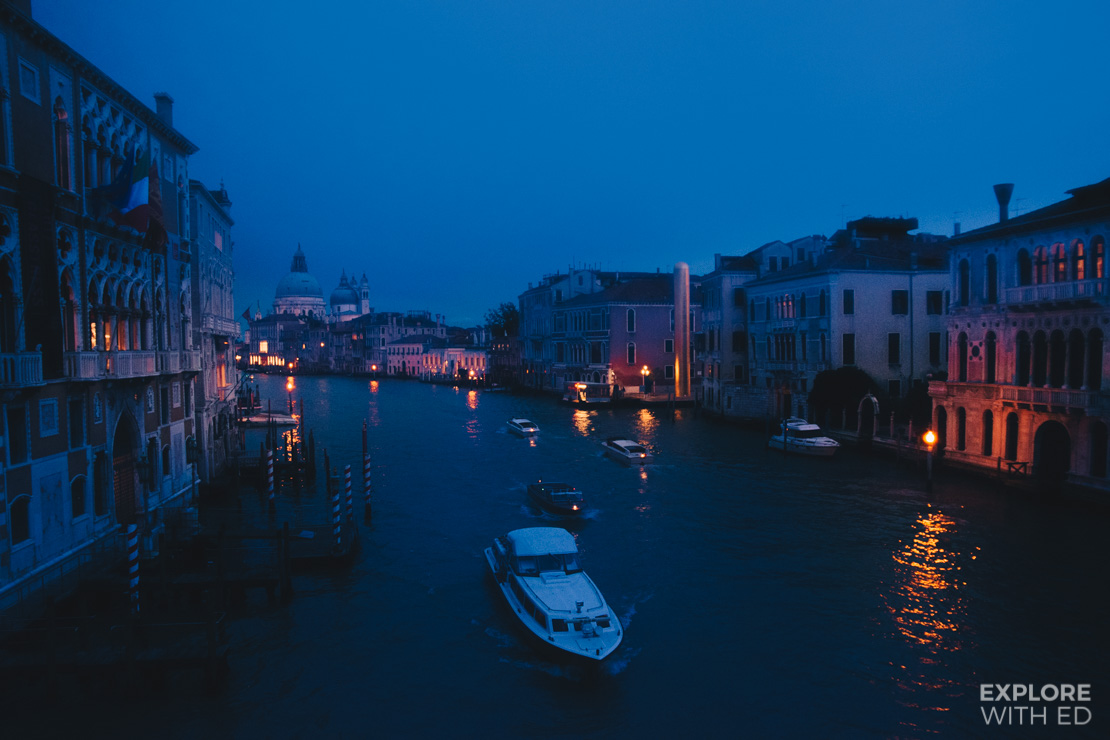 Twilight over Venice's Grand Canal