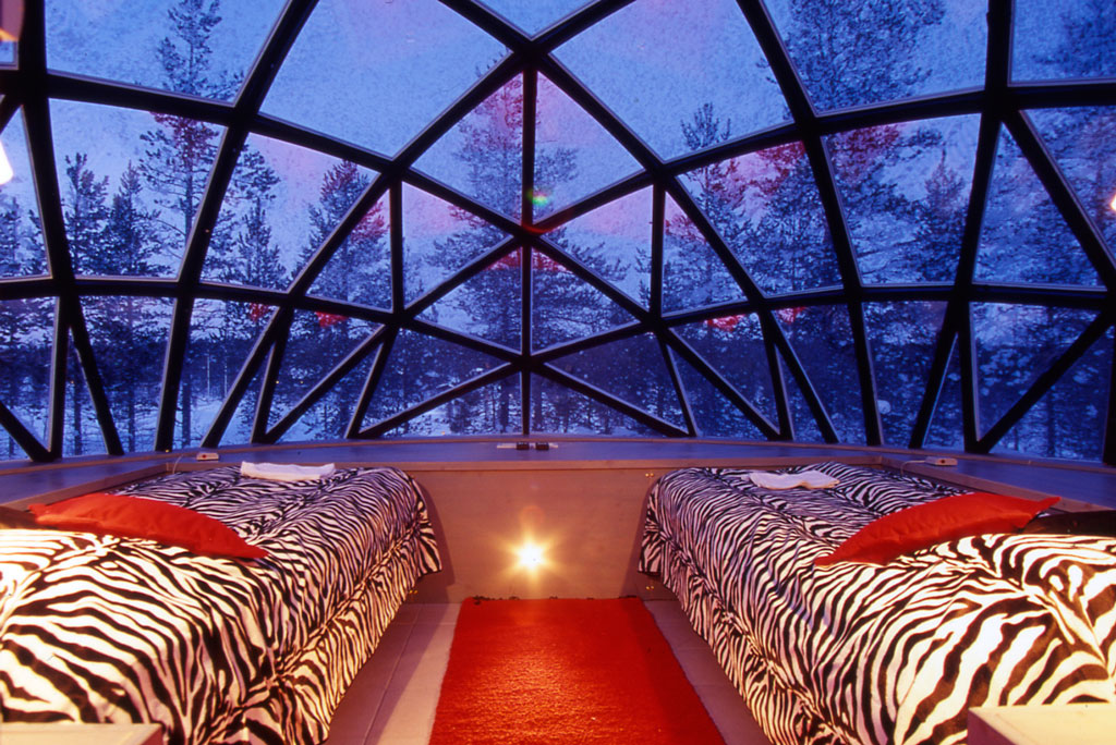 Nordiska Style Glass igloo in Finnish Lapland