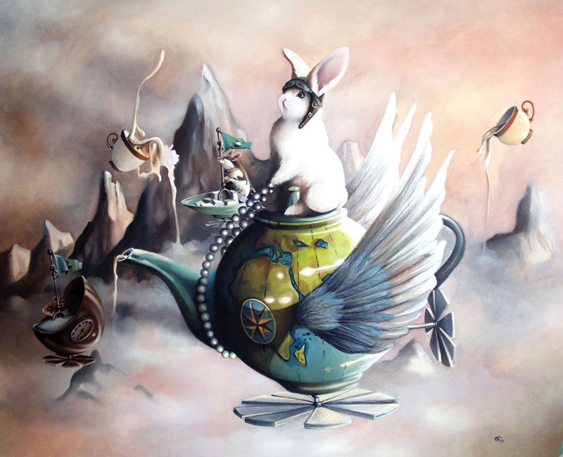 Pop Surrealist Paintings by Valentina Toma. Pop Surrealist Paintings by Valentina Toma.