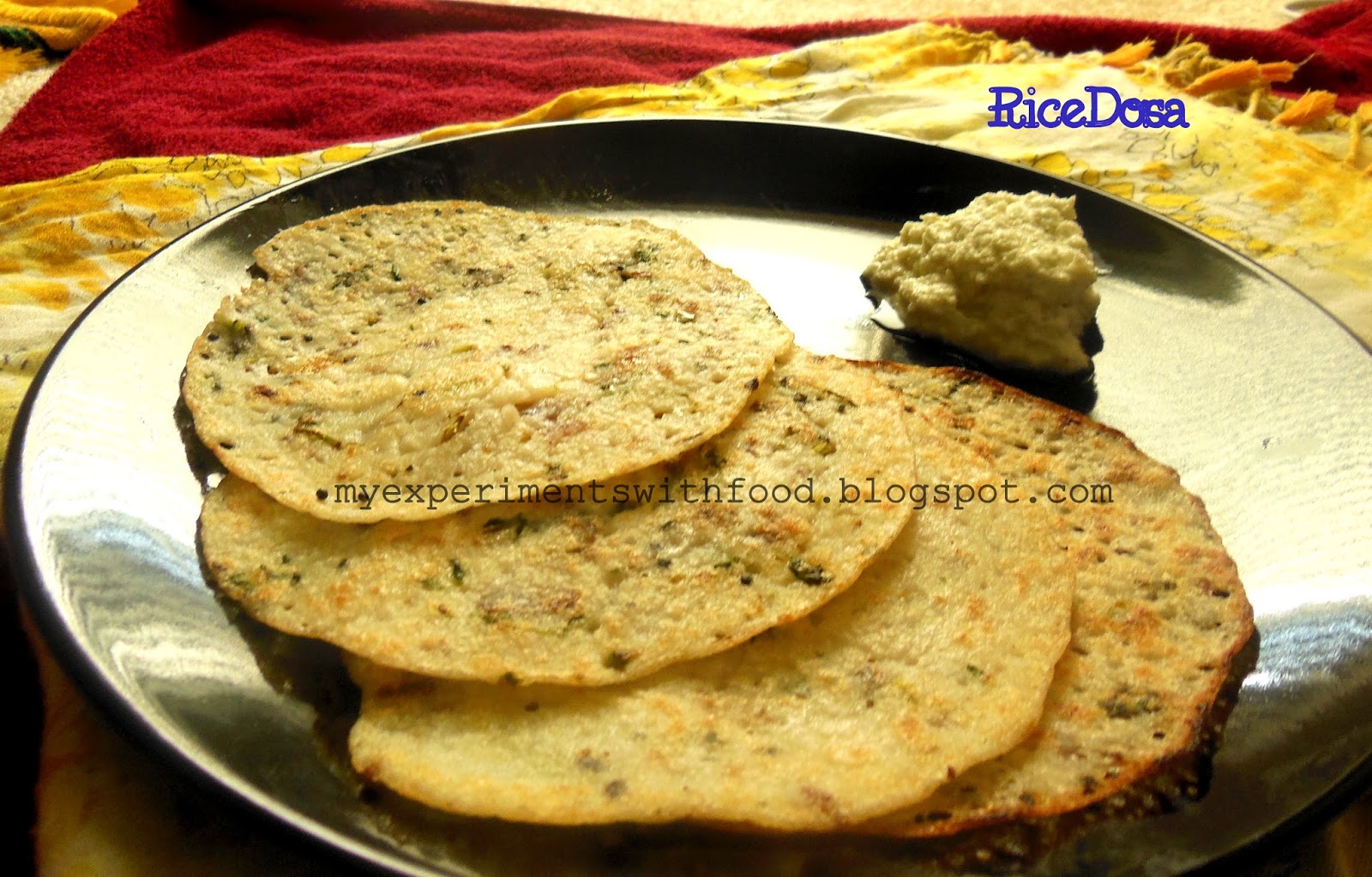 My Experiments With Food Quick Instant Rice Dosa with Leftover Rice