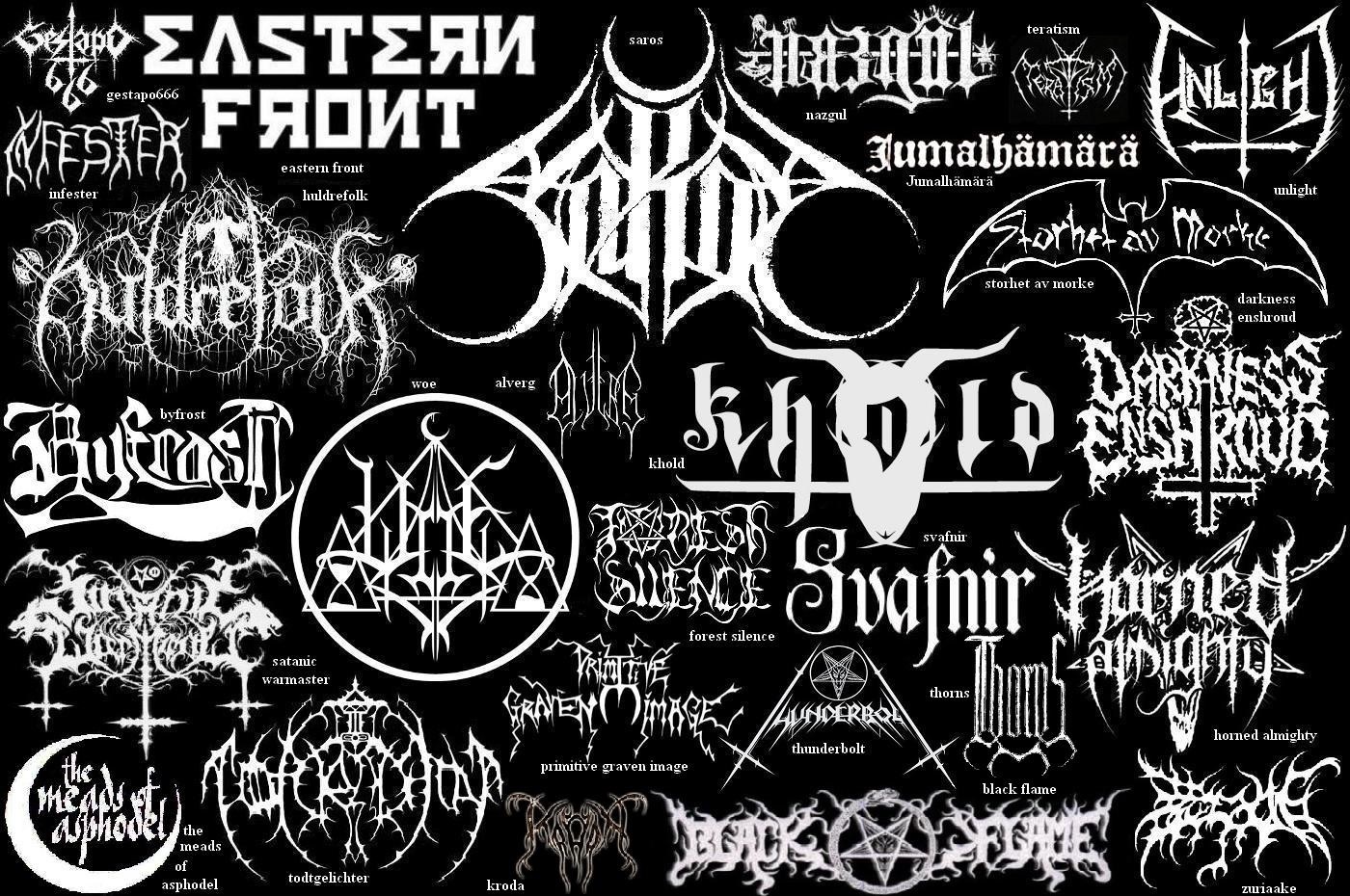 May The Devil Take Us Black Metal Band Logos Part Ii