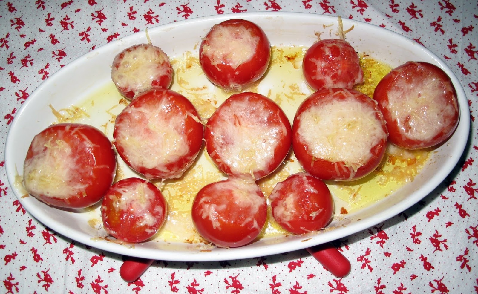 Gebackene Tomaten mit Parmesan