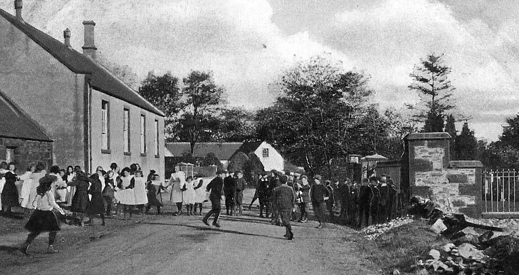 Tour Scotland Old Photograph Children School Auchterless Scotland