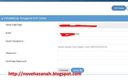 mengisi password dan nomor HP pada DJP online Inilah cara mudah mengisi SPT Tahunan untuk ASN dan PNS tahun 2016 melalui DJP Online Direktorat Jenderal Pajak.