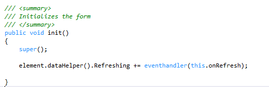 Override a System Defined Refresh button in D365O