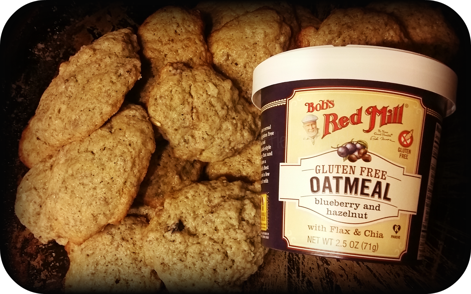 Temporary Waffle Bob's Red Mill + Blueberry Oatmeal Hazelnut Cookies