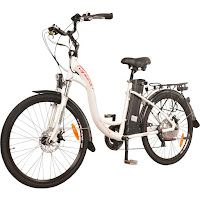 DJ City Bike 500W 48V 13 Ah Step-Thru Electric Bicycle E-Bike, up to 20 mph speeds, up to 37 miles distance on a single charge, with King LCD meter
