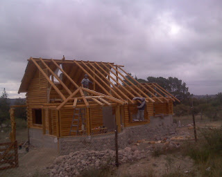 e s t i l o p a t a g o n i a - construcción de cabañas de troncos