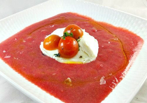 un gazpacho hecho con fresas