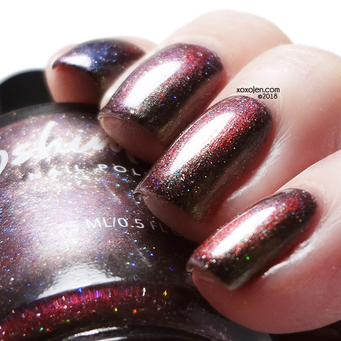 xoxoJen's swatch of KBShimmer Santa Claws (Magnetic Charity Polish)