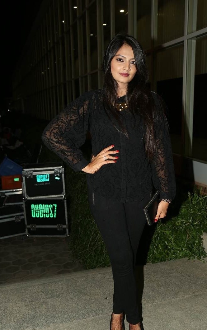 Nikitha Narayan Long Hair Photos In Black Dress