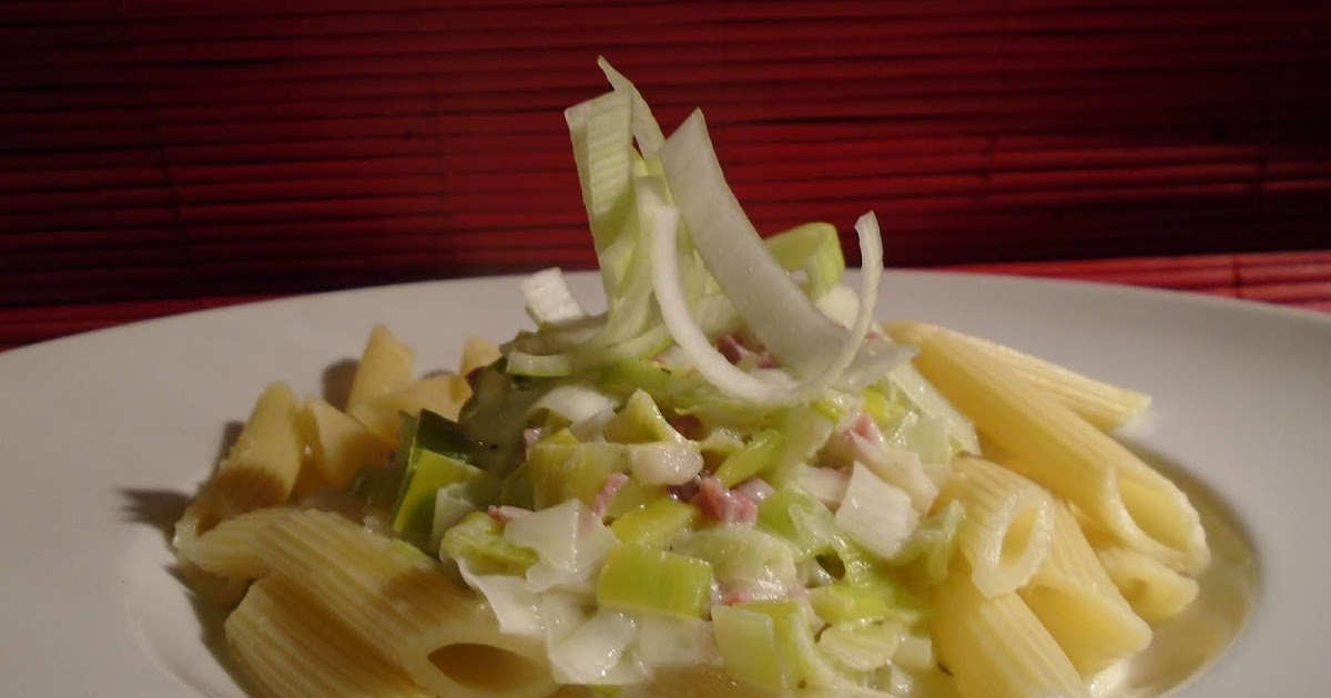 Hamburg kocht!: Nudeln in cremiger Porree-Schinken-Sauce