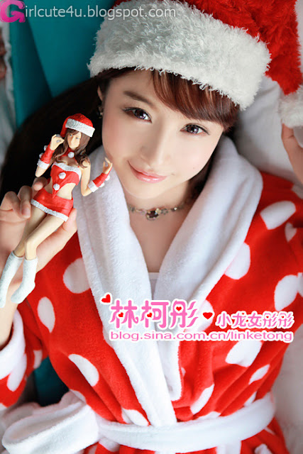 2 Linke Tong glowing Christmas Maid Princess first series-very cute asian girl-girlcute4u.blogspot.com