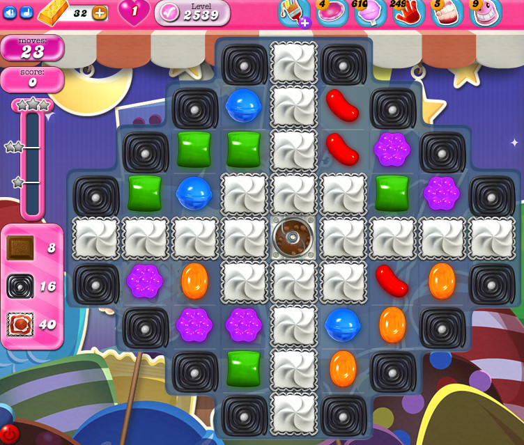 Candy Crush Saga level 2539 Candy Crush Saga level 2539