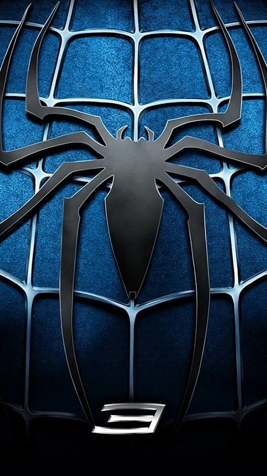 Spider Man 3 Blue Chest Logo  Android Best Wallpaper