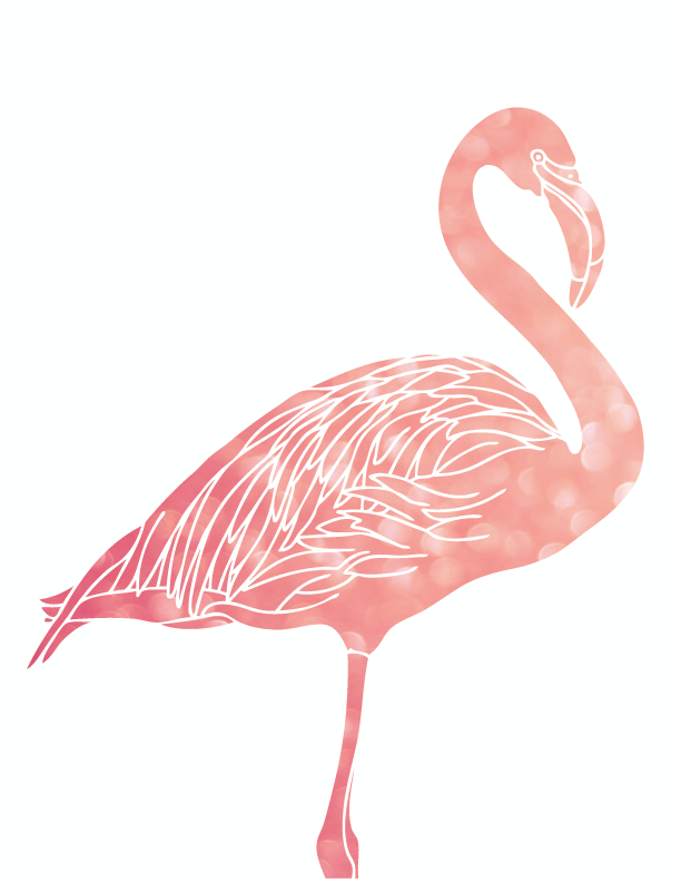 FREE pink flamingo printables — download these art printables today!