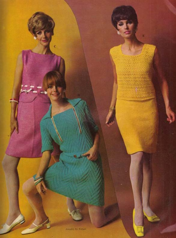 Colorful Women's Knitting Sweaters of the 1960s ~ Vintage Everyday