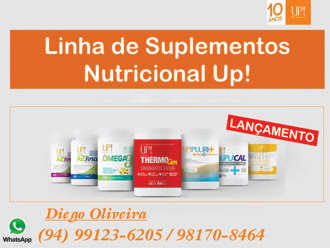 LINHA DE SUPLEMENTOS NUTRICIONAL UP ! -- 10 ANOS DE SUCESSO NO MERCADO