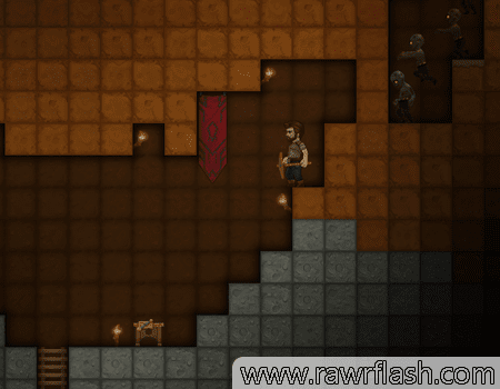 Orion Sandbox Jogos de sobrevivência, zumbi, estilo minecraft 2D e terraria: Orion Sandbox