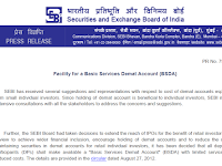 The salient features of the Basic Services Demat Account  - BSDA..!